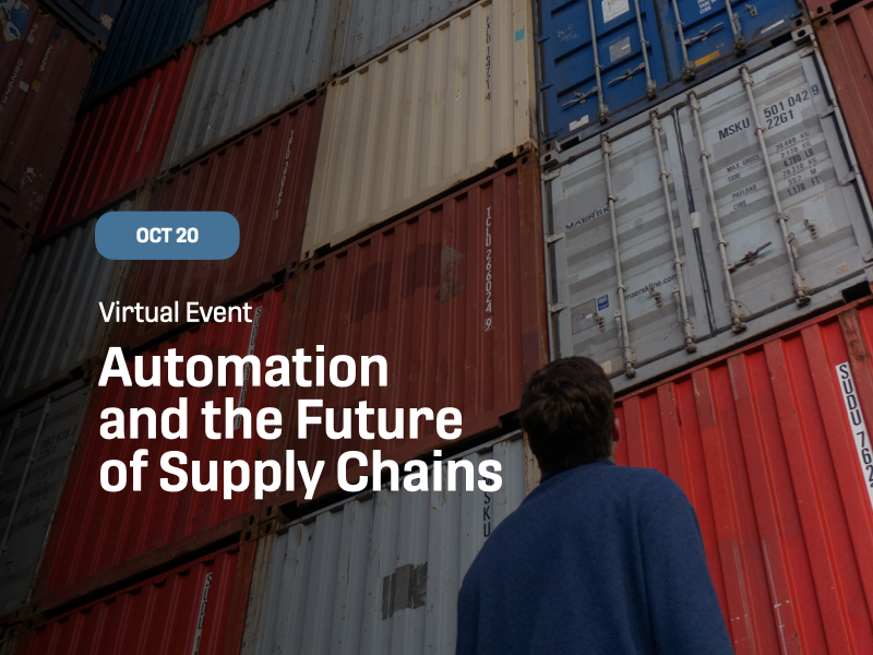 Automation and the Future of Supply Chains Automation and the Future of Supply Chains