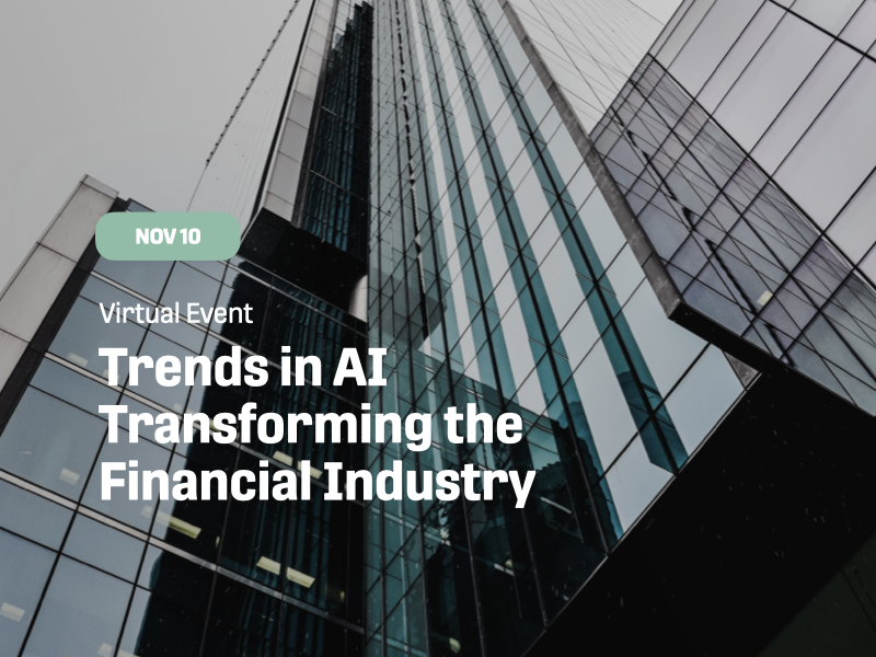 Trends in AI Transforming the Financial Industry Trends in AI Transforming the Financial Industry