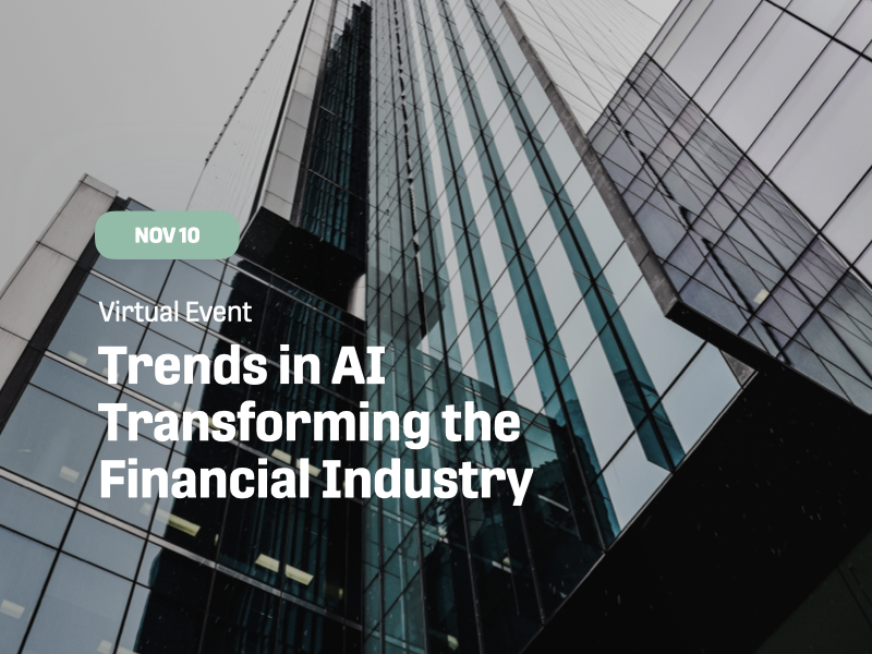 Trends in AI Transforming  the Financial Industry