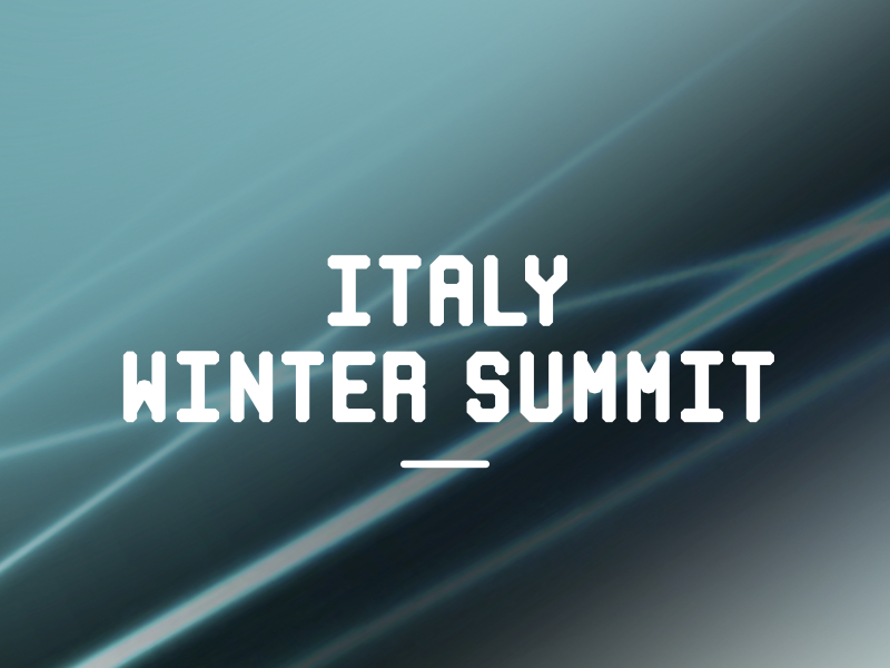 Italy Winter Summit 2021 Italy Winter Summit 2021