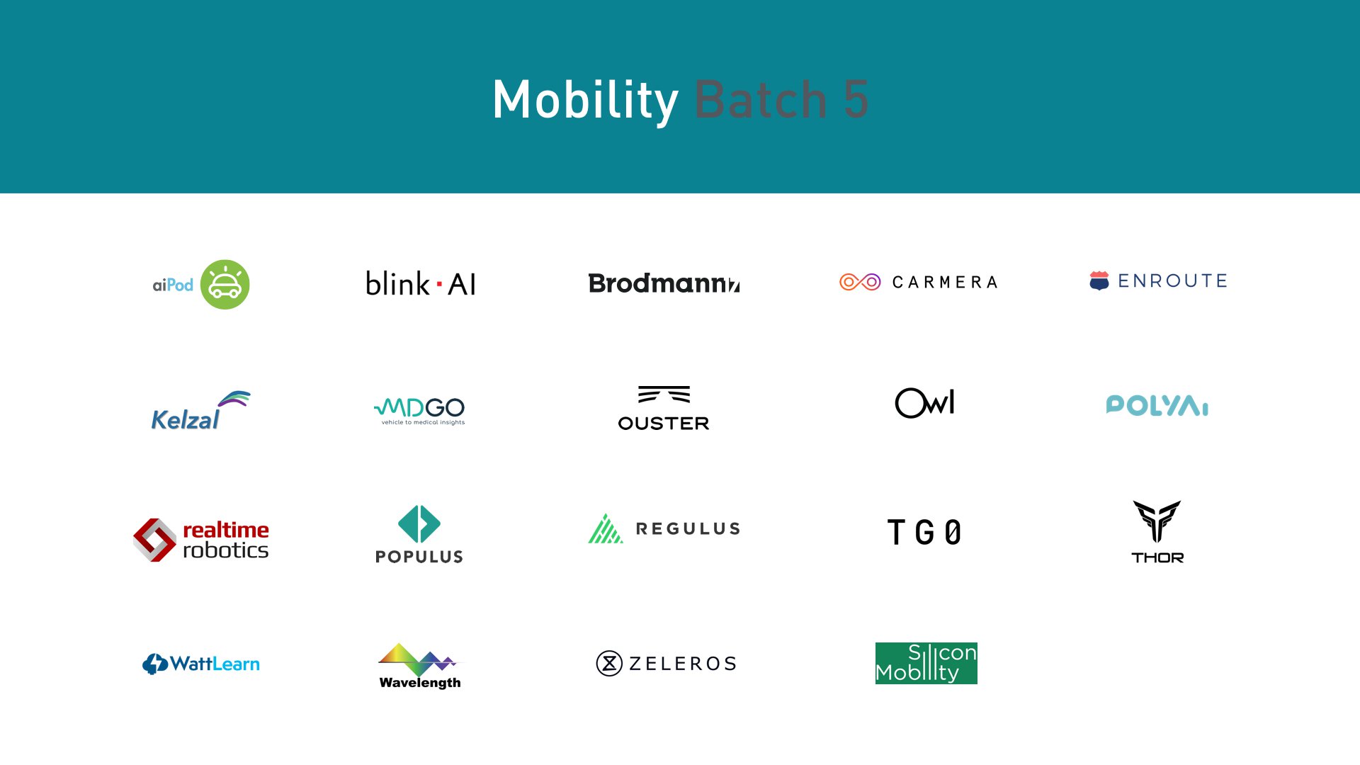 Plug and Play Mobility Startups