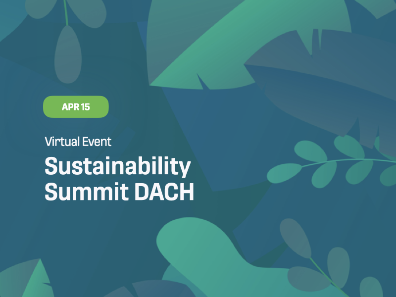 Sustainability Summit DACH Sustainability Summit DACH