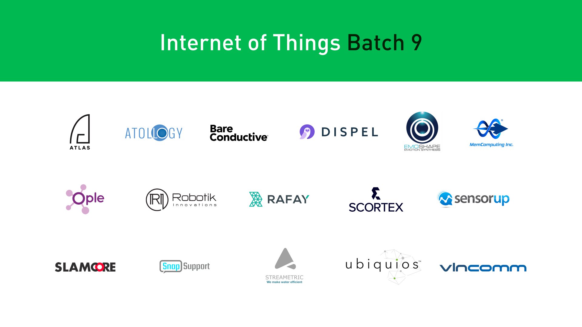 Plug and Play Internet of Things startups