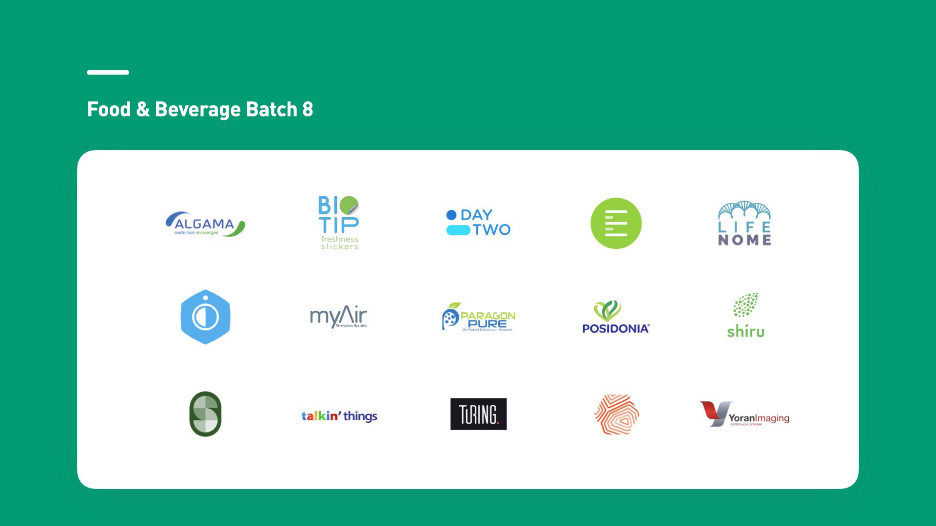 Plug and Play Food & Beverage startups